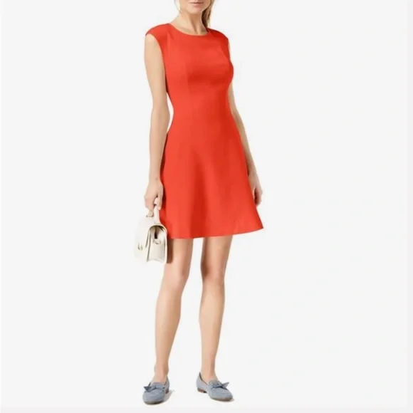 maison jules fit and flare dress Maison Jules Womens Printed Fit & Flare A-line Dress, Red, XX-Small